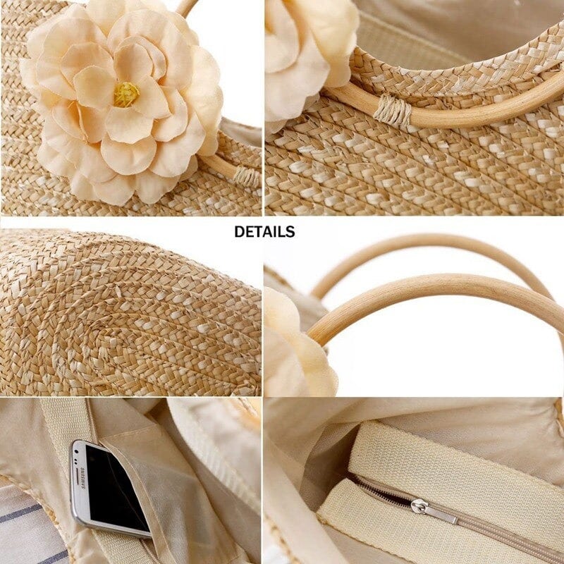 Summer Tote Bags Shopper Bags Rattan Straw Woven Bags